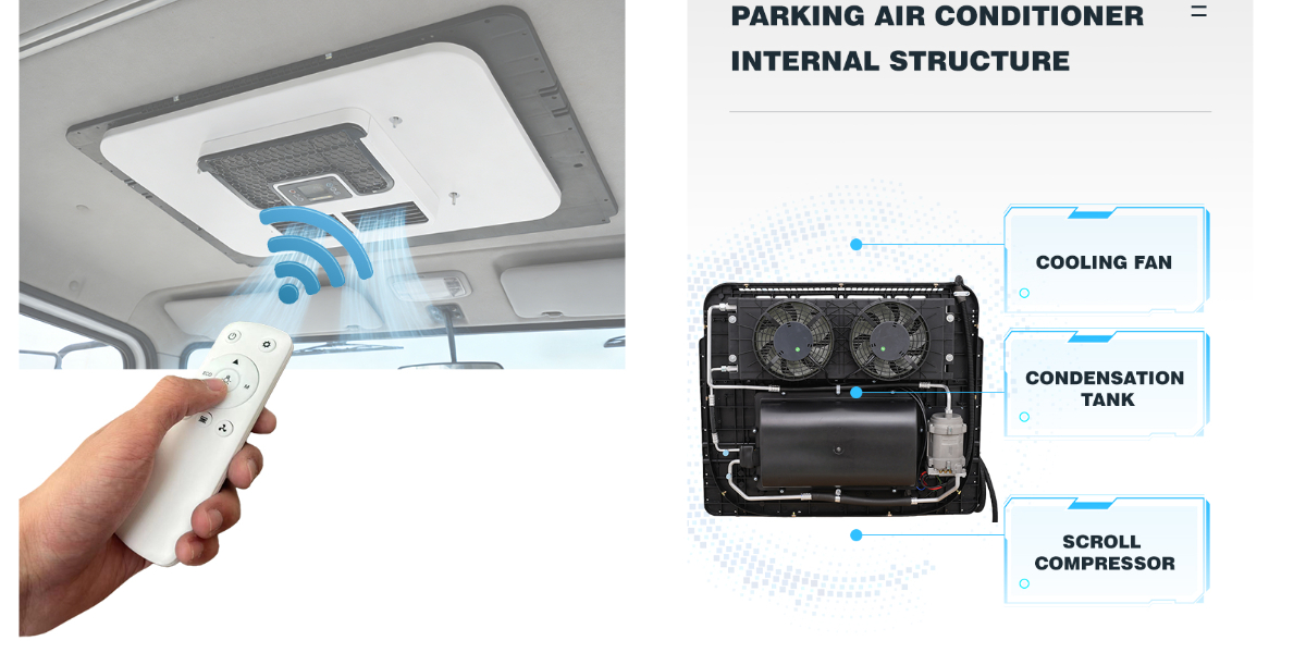 Condizionatore d’aria per camion pesanti da 12 V Condizionatore d’aria per camion pesanti da 12 V