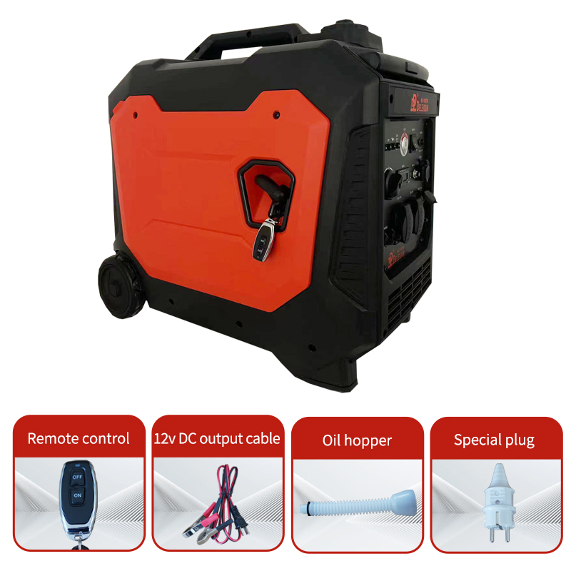 Generador de energía monofásico de 220 V: equipo compacto y portátil para la generación de energía de reserva en el hogar.