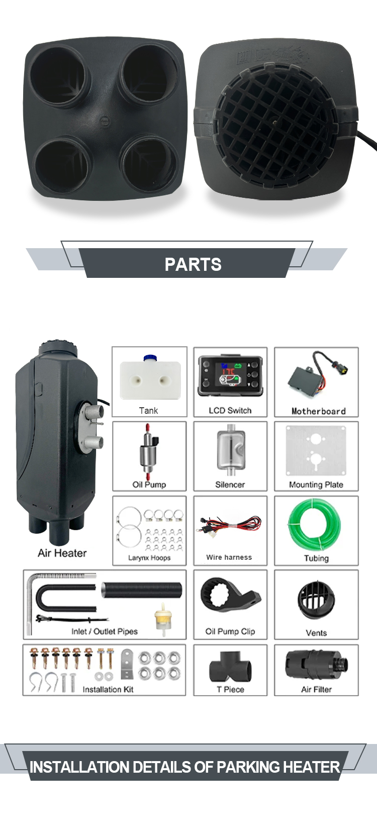 Riscaldatore per parcheggio a 24 V Riscaldatore per parcheggio a 24 V